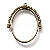 Alloy Open Back Bezel Pendants PALLOY-I223-11AB-1