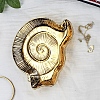 Golden Plated Ceramic Jewelry Plate PW-WG55473-01-1