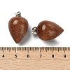 Synthetic Goldstone Pendants GG-K002-13X-3