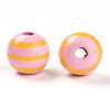 Easter Theme Printed Wood Beads WOOD-T032-22L-2