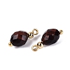 Dyed Natural Red Tiger Eye Pendants GG-N004-02G-06-2