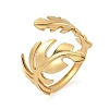 304 Stainless Steel Adjustable Open Cuff Rings for Women LS-RJEW-U060-03F-G-2