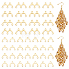 100Pcs 2 Styles 201 Stainless Steel Rainbow Chandelier Component Links STAS-UN0061-31-1