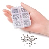 370Pcs 6 Styles Tibetan Style Alloy Spacer Beads TIBEB-YW0001-13-5