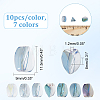 70Pcs 7 Colors  Electroplate Transparent Glass Beads EGLA-AR0001-18-2