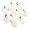 Natural Rose Quartz Pendants G-I311-A13-G-1