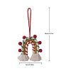 Christmas Cotton Thread Woven Rainbow Macrame Pendant Decorations PW-WG85E0D-07-1