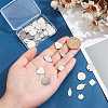 WADORN 80Pcs 8 Styles 304 & 201 Stainless Steel Stamping Blank Tag Pendants STAS-WR0001-11-3