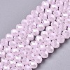 Electroplate Glass Beads Strands EGLA-A044-J3mm-A02-1