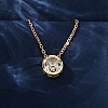 Brass Pave Cubic Zirconia Birth Stone Constellation Pendant Cable Chain Necklaces LS-NJEW-D334-01G-03-2