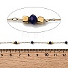 Handmade 304 Stainless Steel Glass Round Link Chains CHS-L032-09G-01-2