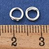 Brass Ring Charm Connectors KK-P284-06S-3
