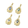 Halloween Natural Shell Pendants KK-M234-08G-1