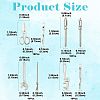 40Pcs 4 Styles Alloy Pendants FIND-FS0005-02-3