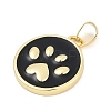 Brass Enamel Pendants KK-G522-45G-01-3