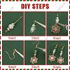 DIY Christmas Snowflake Earring Making Kit DIY-SC0022-84-6