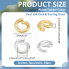 10Pcs 2 Colors 925 Sterling Silver Open Jump Rings STER-ME0001-57-2