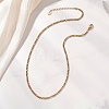 3MM 304 Stainless Steel Figaro Chains Necklaces NJEW-JN05830-1