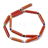 Handmade Lampwork Chevron Beads LAMP-Z019-01-24-4