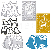 Pet Gog Frame Metal Cutting Dies Stencils DIY-GF0001-19-5