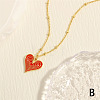 Women's Brass Enamel Necklaces FS-WG2EC7F-01-1