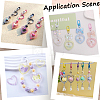 50Pcs Luminous Acrylic Bead Frame OACR-SP0001-09-5
