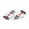 Rack Plating Alloy Enamel Pendants FIND-G054-15P-01-2