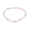 Natural Morganite Stretch Bracelets BJEW-JB04556-05-1