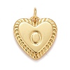 Rack Plating Real 18K Gold Plated Brass Pendants KK-E260-01G-O-1