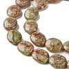 Natural Unakite Beads Strands G-K365-B08-02-4