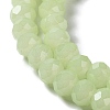 Baking Paint Imitation Jade Glass Bead Strands LS-DGLA-A034-J8MM-A21-3