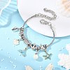Ocean Brass European Style Bracelets BJEW-JB14273-1