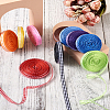 10Rolls 10 Colors Polyester Ribbon OCOR-TA0001-36A-25