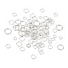 Kissitty 100Pcs 5 Style 925 Sterling Silver Open Jump Rings STER-KS0001-02-12