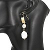 Natural Pearl Dangle & Drop Earrings EJEW-JE07425-2