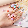 100Pcs 10 Colors Food Grade Eco-Friendly Silicone Beads SIL-TA0001-28-16