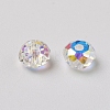 Electroplate Glass Beads X-RGLA-L024-H-001AB-3