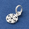 925 Sterling Silver Snowflake Charms with Jump Rings FIND-U013-01S-2