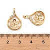 Brass Micro Pave Cubic Zirconia Hollow Teardrop Peg Bails KK-NH0009-09G-3