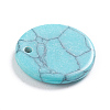Synthetic Turquoise Charms G-L561-001C-3