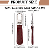 12Pcs PU Leather Zipper Pull Tabs FIND-CY0002-33A-2