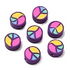 Handmade Polymer Clay Beads X-CLAY-D008-02-1