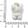 Anmial Theme Flocking Opaque Resin Pendants LS-RESI-G130-01B-3