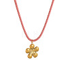 304 Stainless Steel Pendant Twisted Cotton Cord Necklaces for Women FS-WGC34B2-03-1