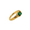 304 Stainless Steel Pave Cubic Zirconia Finger Rings for Women FS-WGAA4E7-08-2