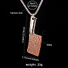 201 Stainless Steel Kitchen Knife Shape Pendant Necklaces for Men FS-WG2BC60-01-1