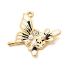 304 Stainless Steel Rhinestone Pendants STAS-P431-28G-3