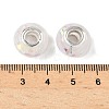 Transparent Resin Rondelle European Beads RESI-S023-02-4