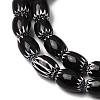 Handmade Millefiori Glass Oval Beads Strands LK-Z001-02A-05-3