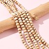 Handmade Fancy Antique Glazed Porcelain Ceramic Round Beads Strands PORC-L019-6mm-06-5